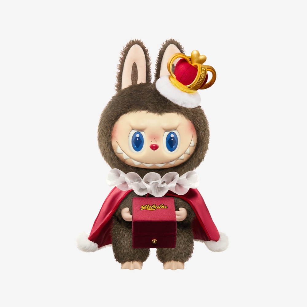 POP MART Labubu THE MONSTERS Let’s Checkmate King Vinyl Plush Doll